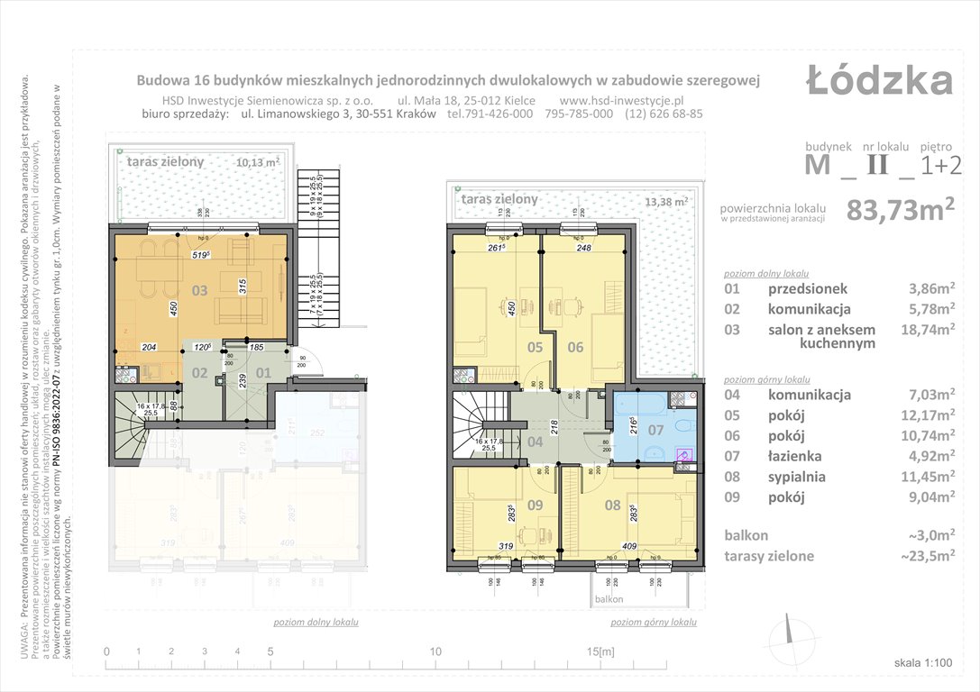 Nowe mieszkanie Łódzka Kraków, Łódzka  84m2 Foto 1