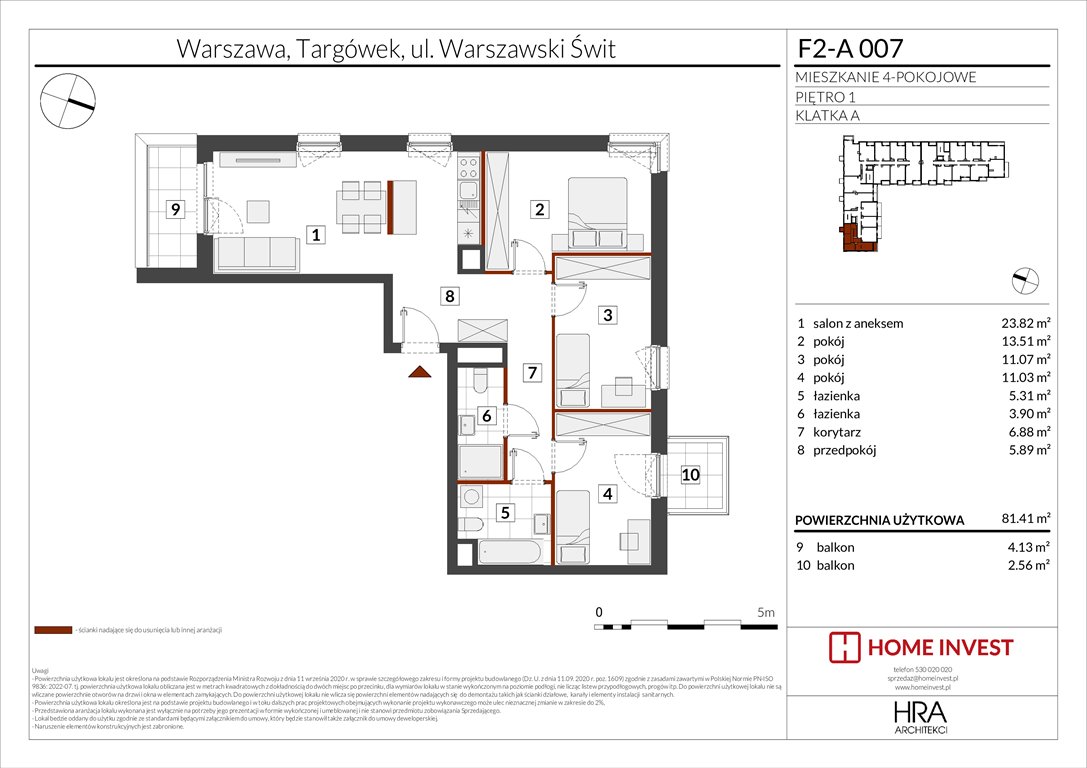 Nowe mieszkanie czteropokojowe  Warszawski Świt Etap XIV Warszawa, ul. Warszawski Świt  81m2 Foto 1