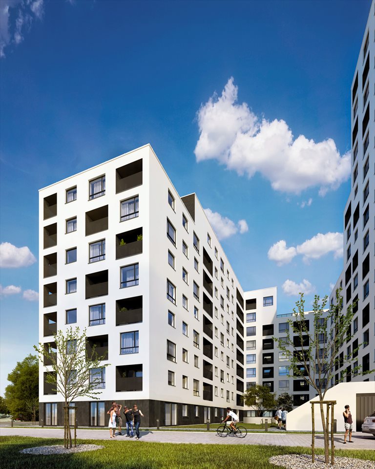 Nowe mieszkanie dwupokojowe Nowe Centrum Południowe Wrocław, Krzyki, Gwiaździsta  45m2 Foto 3