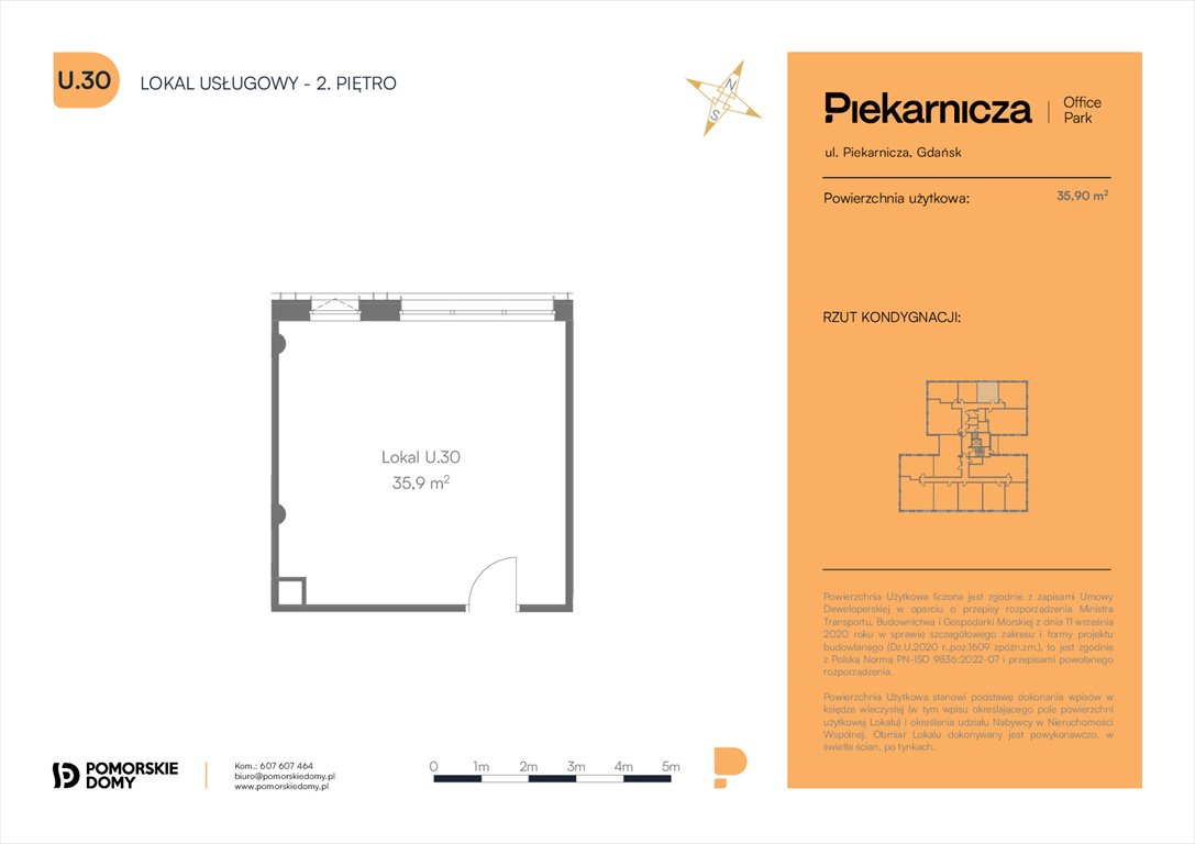 Nowe mieszkanie Piekarnicza Office Park Gdańsk, Morena, Piekarnicza 6  36m2 Foto 1