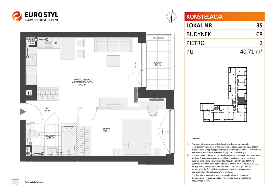 mieszkanie na sprzedaż 41m2 mieszkanie Gdynia, Pogórze, Paderewskiego