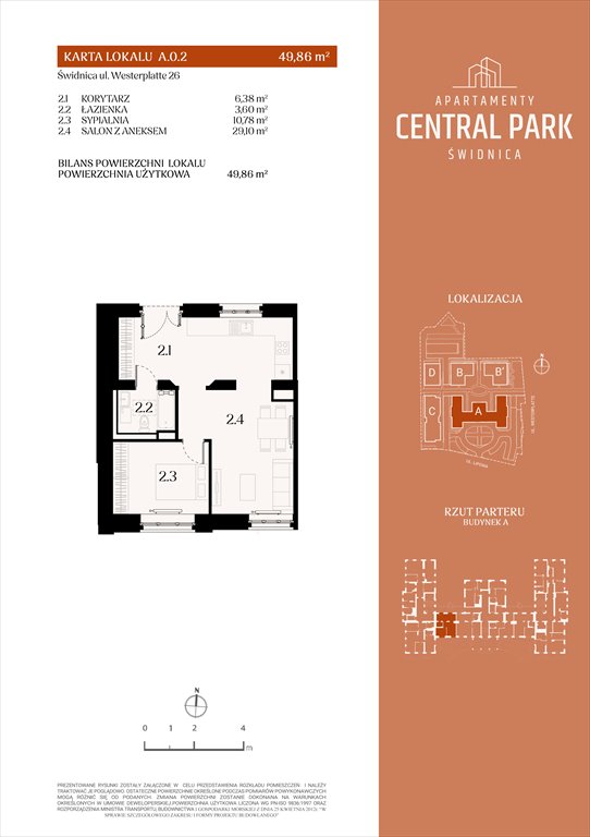 Nowe mieszkanie dwupokojowe Apartamenty Central Park Świdnica Świdnica, Lipowa 14  50m2 Foto 1