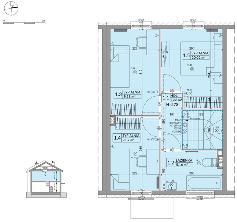 Nowy dom Osiedle Słoneczne Sulejówek, Szklarniowa  78m2 Foto 1