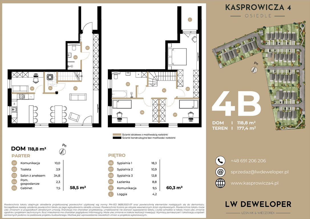 Nowy dom Osiedle Kasprowicza 4 Łódź, Jana Kasprowicza 4  119m2 Foto 1