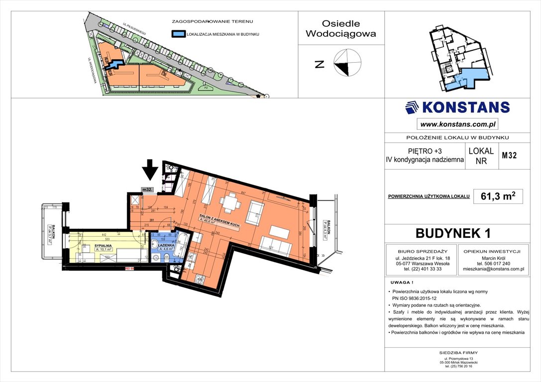 Nowe mieszkanie dwupokojowe WODOCIĄGOWA Etap VII Sulejówek, Wodociągowa 1, 1A, 1B  61m2 Foto 1