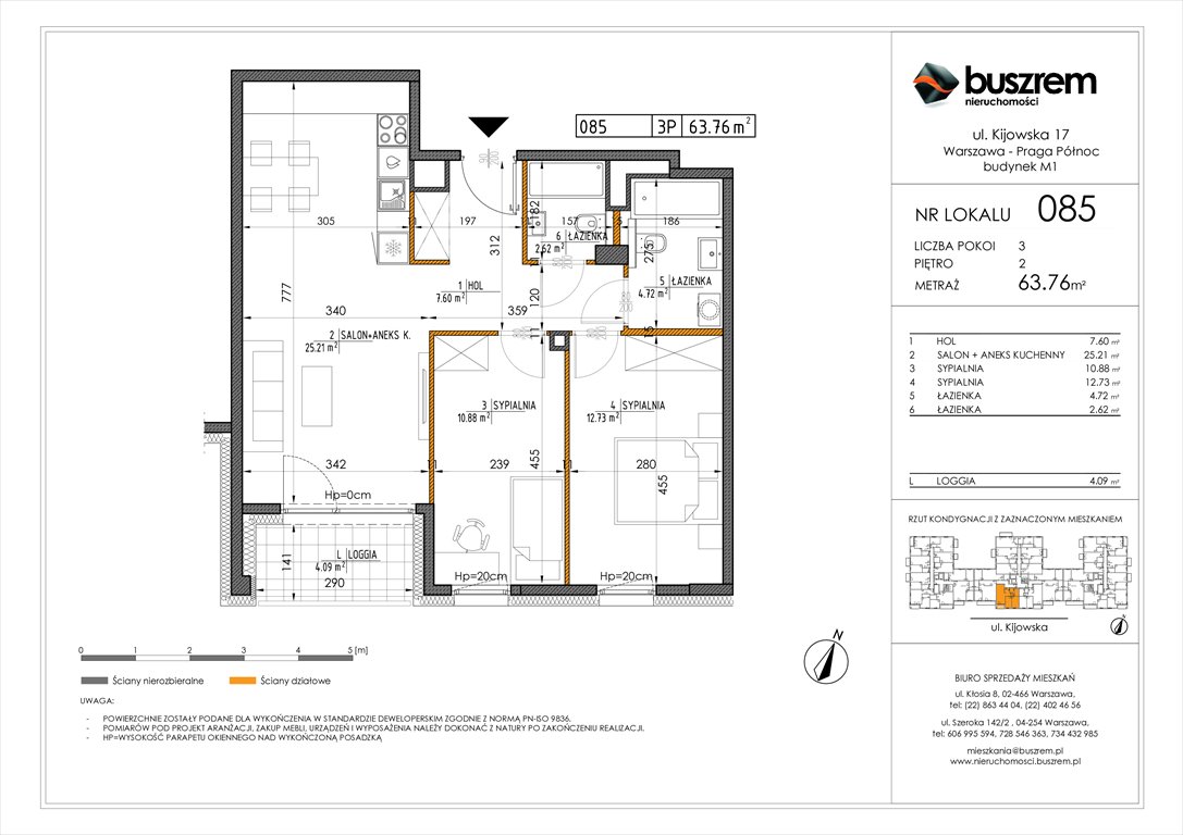 Nowe mieszkanie trzypokojowe Kijowska 17 Warszawa, Praga Północ, Kijowska 17  64m2 Foto 1