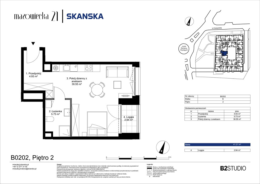Nowa kawalerka Mazowiecka 21 Kraków, Krowodrza, ul. Mazowiecka 21  41m2 Foto 1