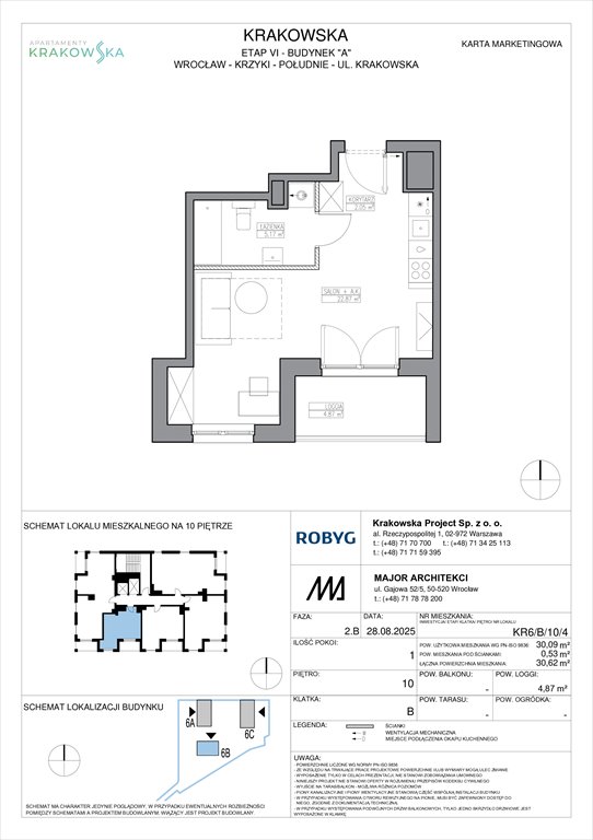 Nowa kawalerka Apartamenty Krakowska Wrocław, Krzyki, Krakowska 112  30m2 Foto 1