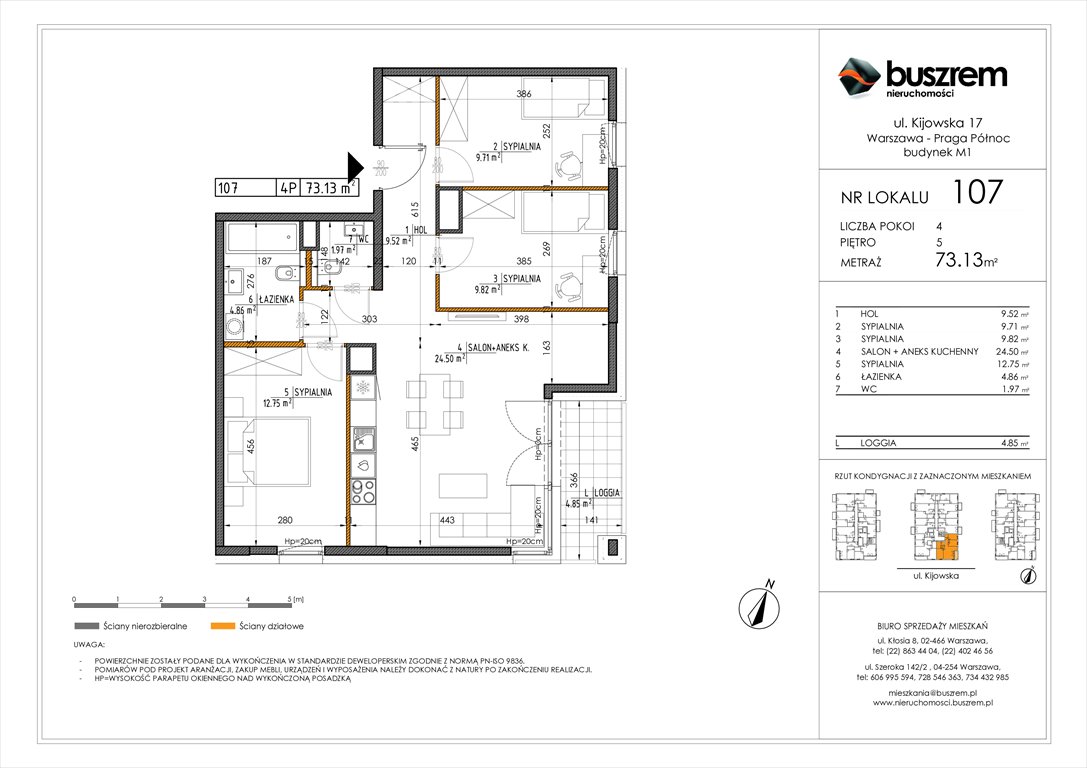 Nowe mieszkanie czteropokojowe  Kijowska 17 Warszawa, Praga Północ, Kijowska 17  73m2 Foto 1