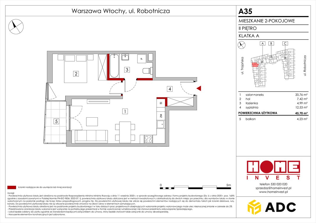 Nowe mieszkanie dwupokojowe Zakątek Włochy Warszawa, Włochy, ul. Robotnicza 11/13  46m2 Foto 1