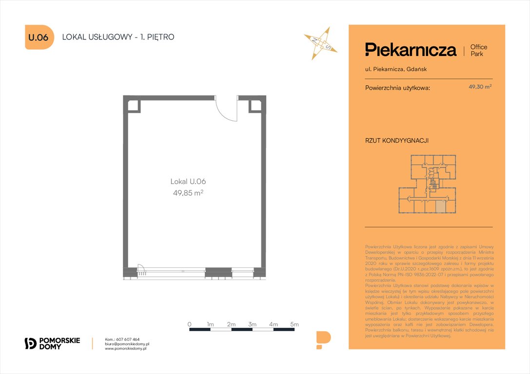 Nowe mieszkanie Piekarnicza Office Park Gdańsk, Morena, Piekarnicza 6  50m2 Foto 1