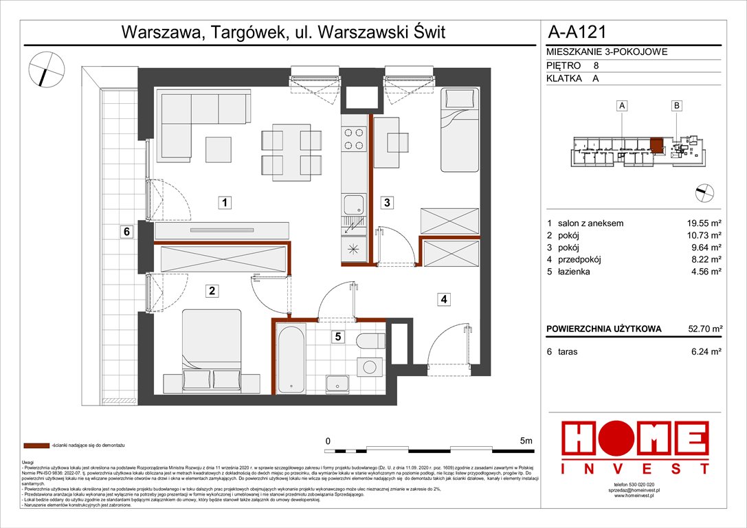 Nowe mieszkanie trzypokojowe Warszawski Świt Etap VII Warszawa, Targówek, ul. Warszawski Świt 12  53m2 Foto 1