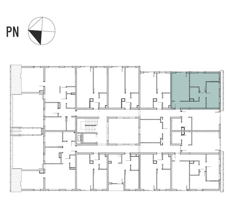 Nowe mieszkanie trzypokojowe ATRIUM HOUSE Tyczyn, Laurowa 25  54m2 Foto 1