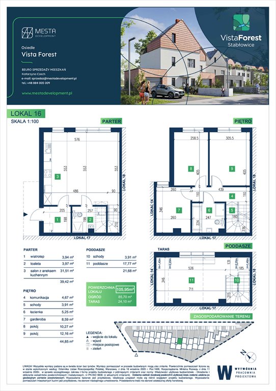 Nowe mieszkanie Vista Forest Wrocław, Fabryczna  106m2 Foto 1