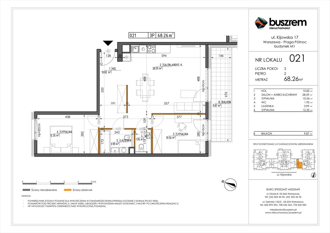 Nowe mieszkanie trzypokojowe Kijowska 17 Warszawa, Praga Północ, Kijowska 17  68m2 Foto 1