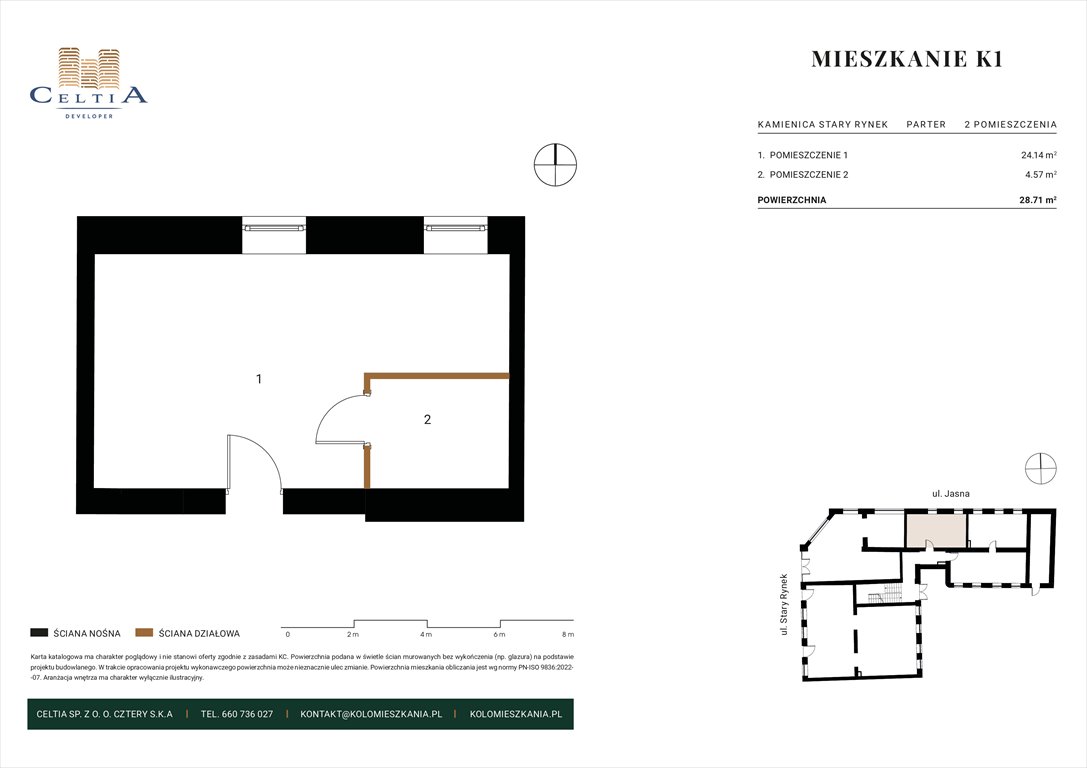 Nowa kawalerka Kamienica Stary Rynek Koło, Stary Rynek 26  29m2 Foto 1