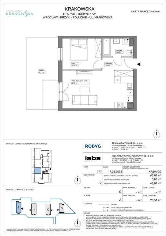 Nowe mieszkanie dwupokojowe Apartamenty Krakowska Wrocław, Krzyki, Krakowska 112  43m2 Foto 1