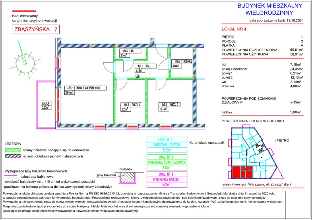 Nowe mieszkanie trzypokojowe Apartamenty Przystań Włochy Warszawa, Włochy, ul. Zbąszyńska 7  59m2 Foto 1