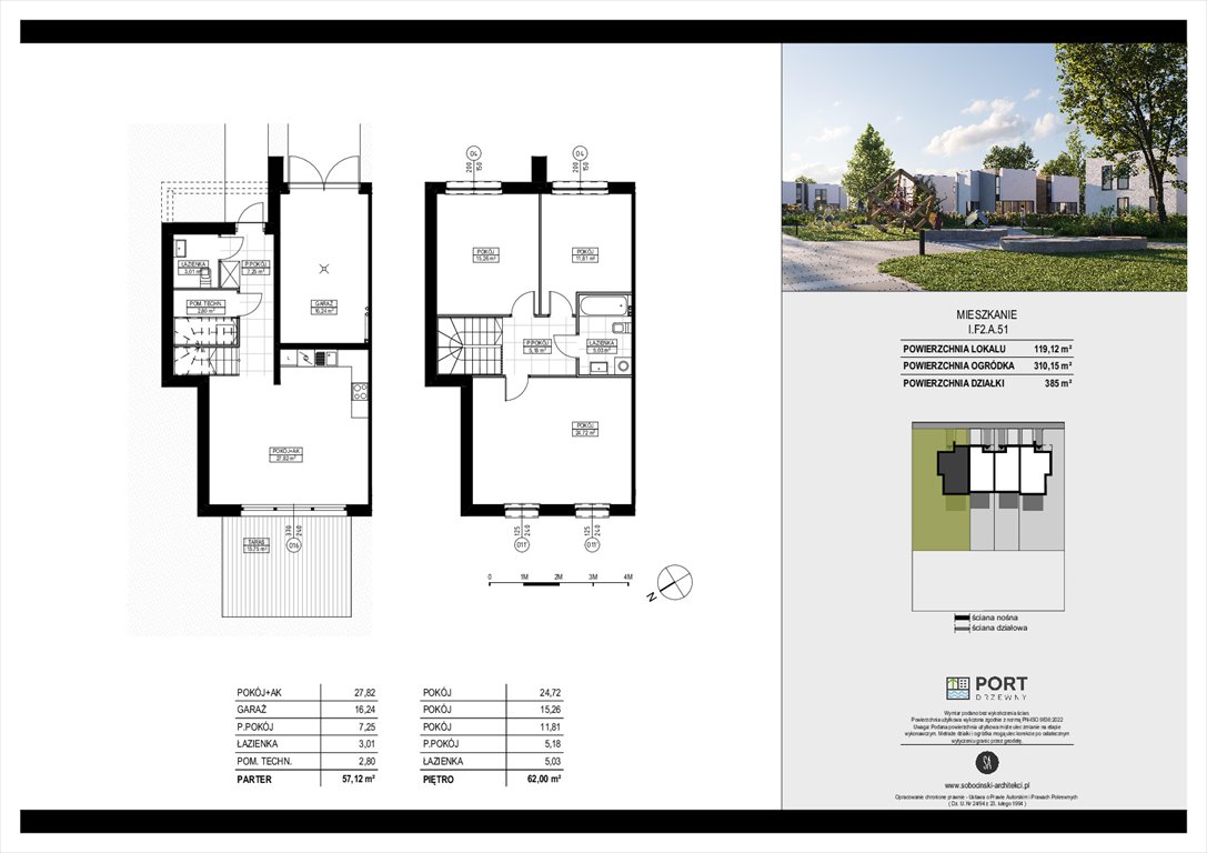 Nowe mieszkanie czteropokojowe  Port Drzewny Toruń, Stary Toruń, ul. Portowa  119m2 Foto 1
