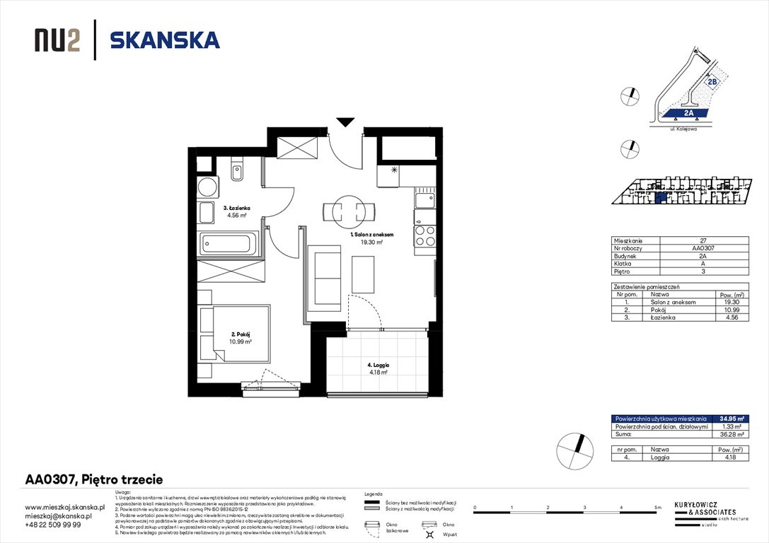 Nowe mieszkanie dwupokojowe NU Wola Warszawa Warszawa, Wola, Kolejowa  52m2 Foto 1