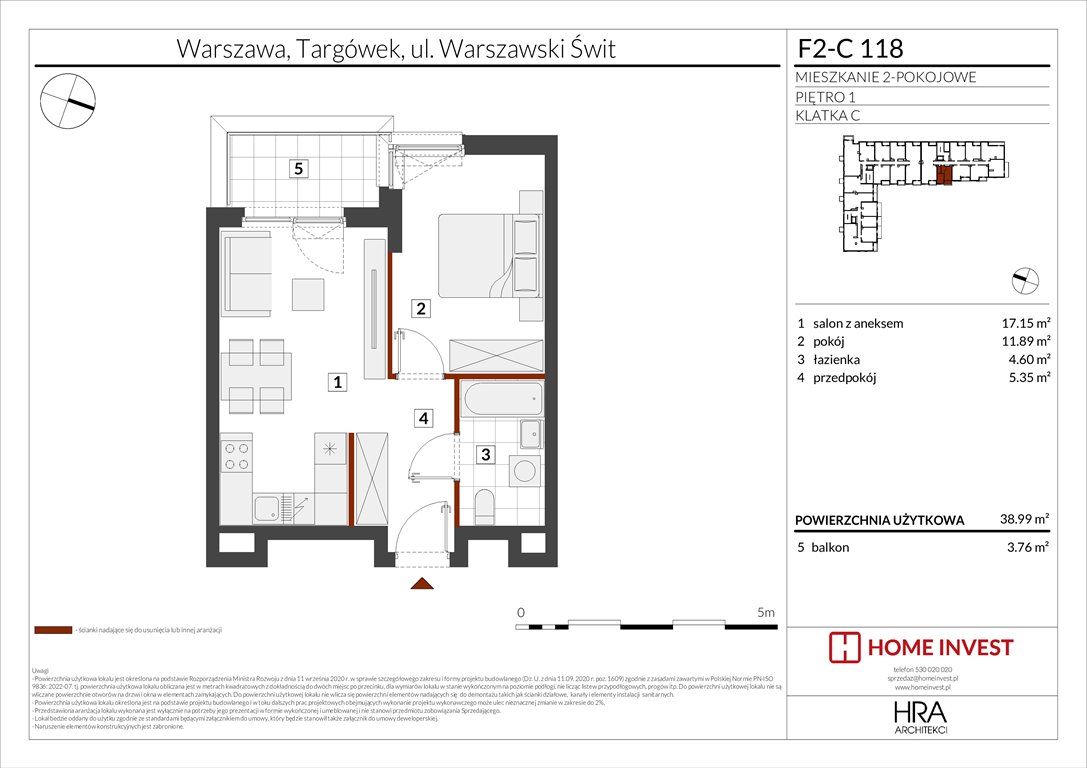 Nowe mieszkanie dwupokojowe Warszawski Świt Etap XIV Warszawa, ul. Warszawski Świt  39m2 Foto 1