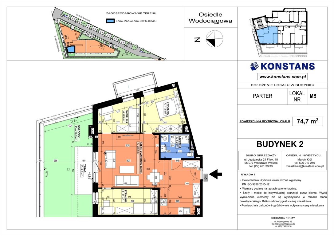 Nowe mieszkanie czteropokojowe  WODOCIĄGOWA Etap VII Sulejówek, Wodociągowa 1, 1A, 1B  75m2 Foto 1