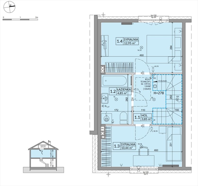 Nowy dom Osiedle Słoneczne Sulejówek, Szklarniowa  68m2 Foto 1