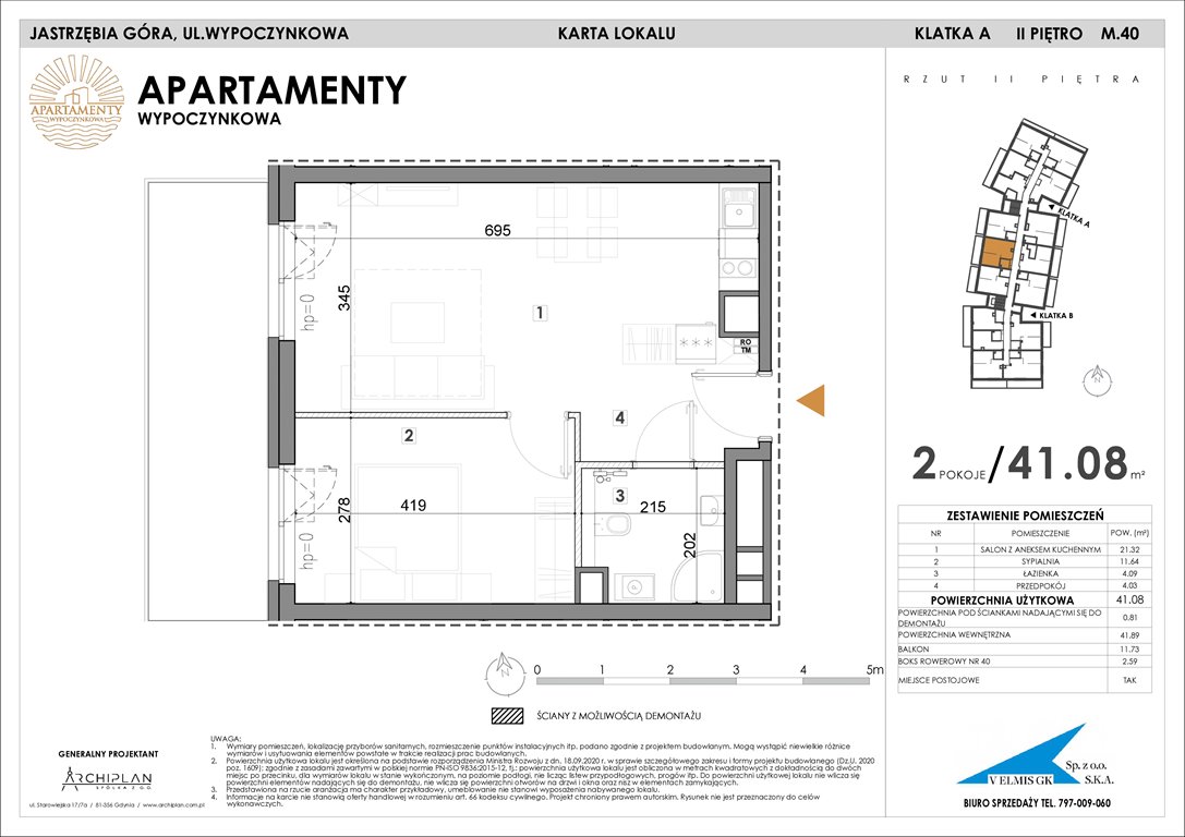 Nowe mieszkanie Apartamenty Wypoczynkowa Jastrzębia Góra, Wypoczynkowa  41m2 Foto 1