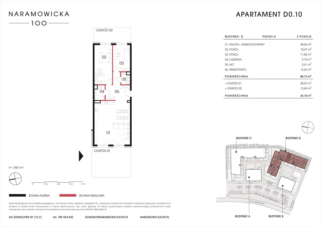 Nowe mieszkanie trzypokojowe NARAMOWICKA 100 Poznań, Winogrady, Naramowicka 100  89m2 Foto 1