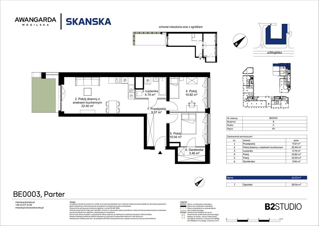 Nowe mieszkanie trzypokojowe Awangarda Mogilska Kraków, Prądnik Czerwony, Mogilska 126  61m2 Foto 1