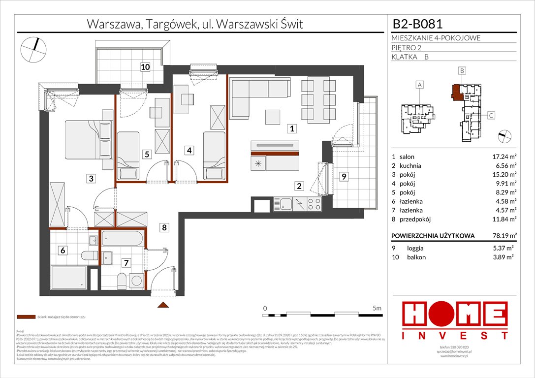Nowe mieszkanie czteropokojowe  Warszawski Świt Etap IX Warszawa, Targówek, ul. Warszawski Świt 12  78m2 Foto 1