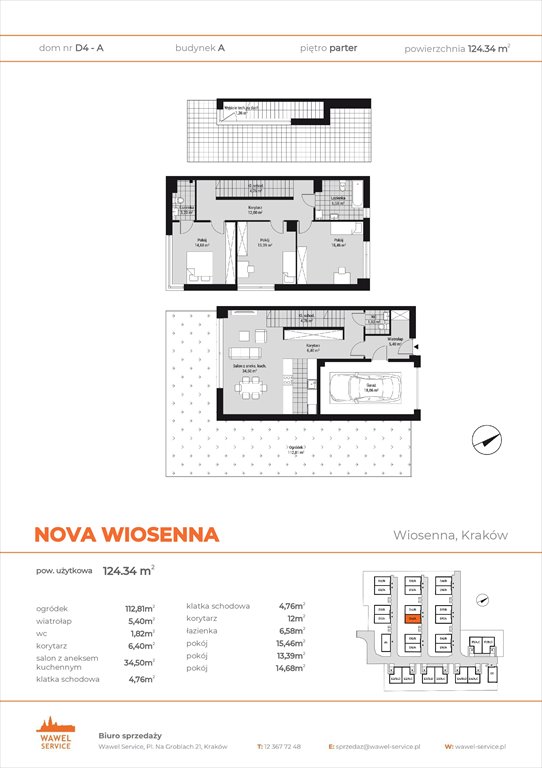 Nowy dom Nova Wiosenna - gotowe mieszkania Kraków, Wola Justowska, Wiosenna 6  125m2 Foto 1