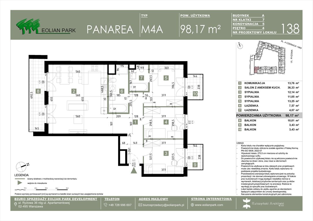 Nowe mieszkanie czteropokojowe  PANAREA Warszawa, Ursus, Ryżowa  98m2 Foto 1