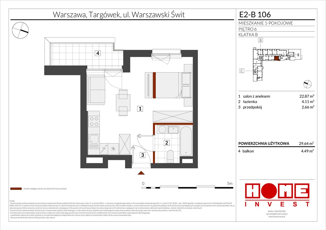 Nowa kawalerka Warszawski Świt Etap XI Warszawa, Targówek, ul. Warszawski Świt  30m2 Foto 1