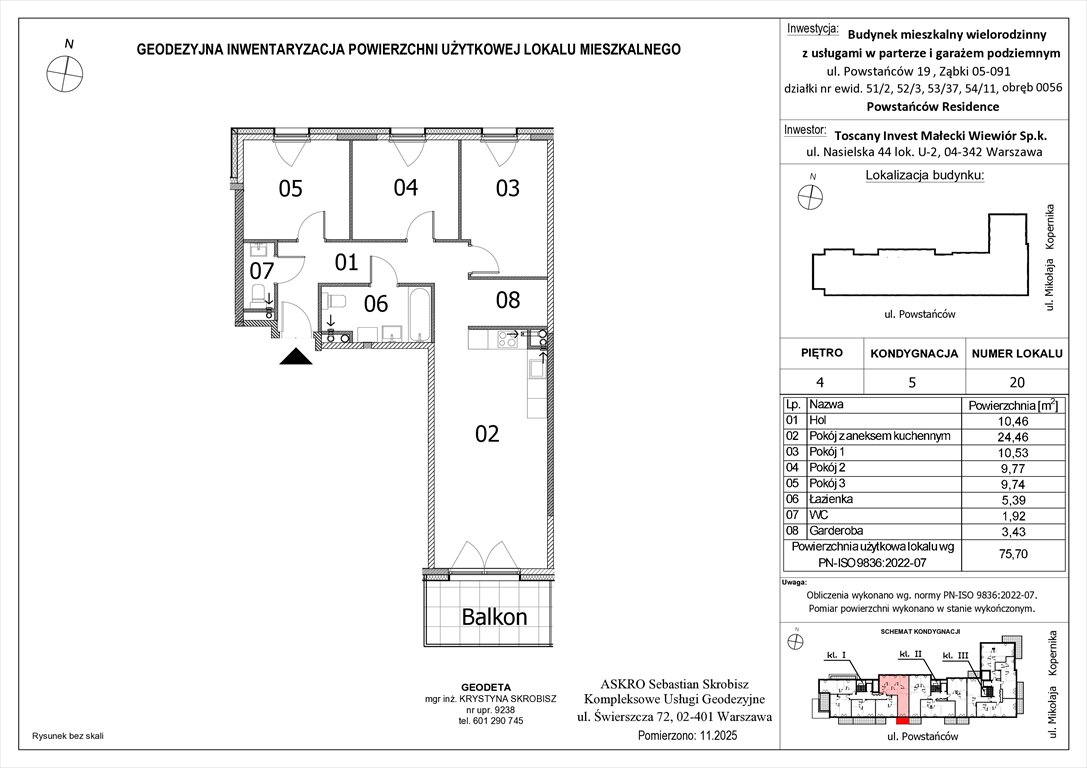 Nowe mieszkanie czteropokojowe  Powstańców Residence Ząbki, Powstańców 19  76m2 Foto 1