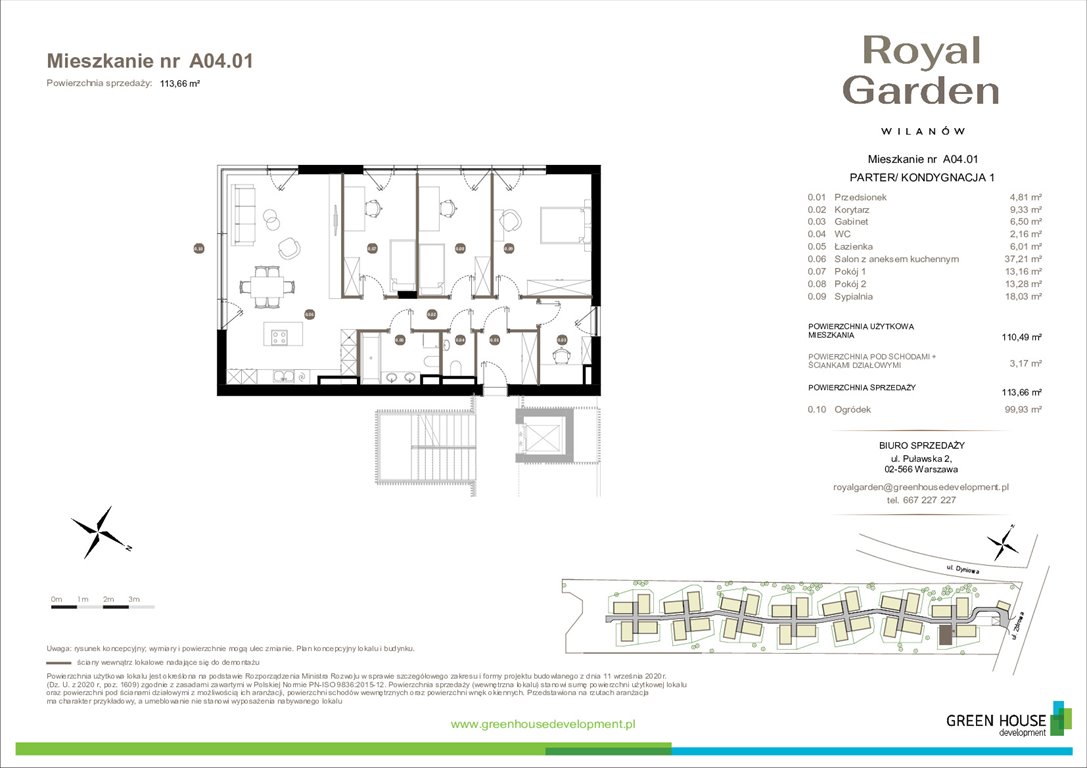 Nowe mieszkanie Royal Garden Wilanów - Kameralne Apartamenty Warszawa, Zdrowa 2  110m2 Foto 1