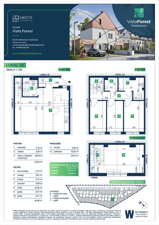 Nowe mieszkanie Vista Forest Wrocław, Fabryczna  113m2 Foto 1