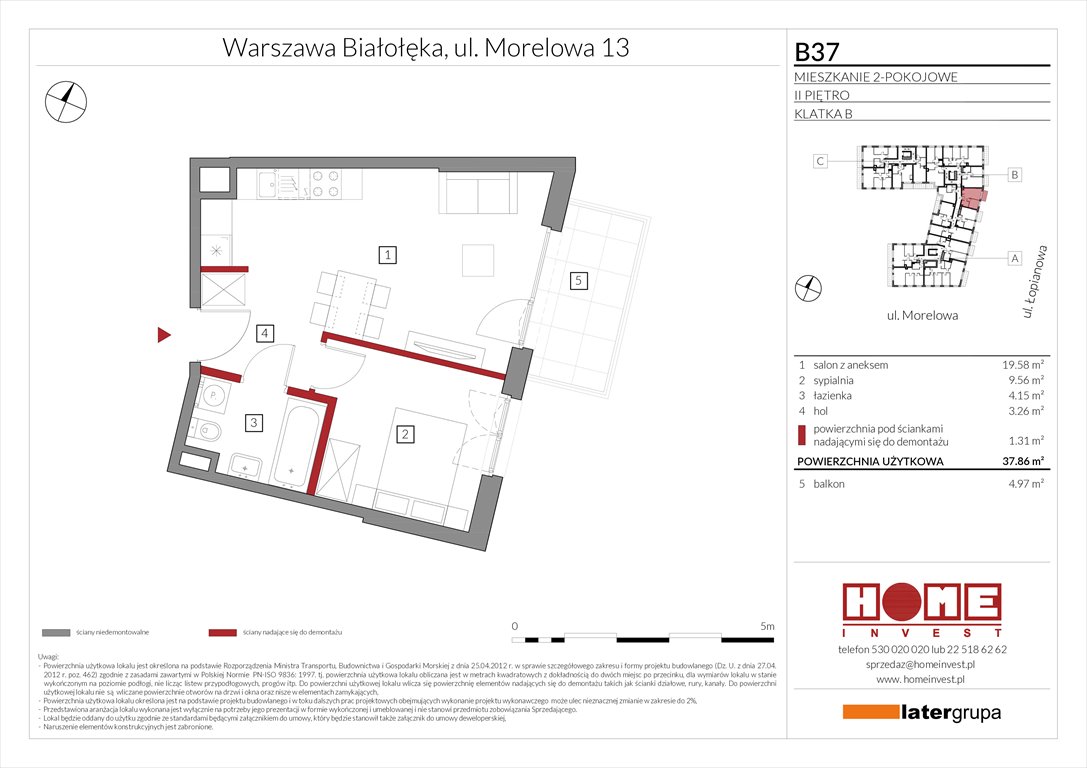 Nowe mieszkanie dwupokojowe Przystań Żerań Warszawa, Żerań, ul. Morelowa 13  38m2 Foto 1