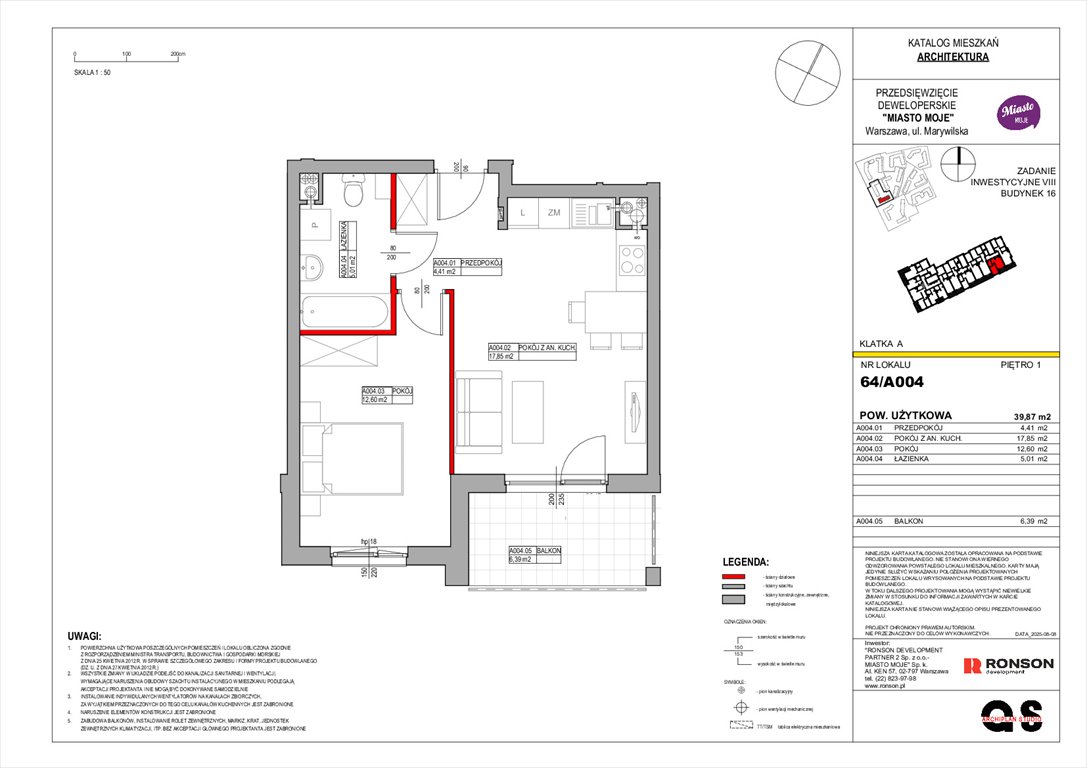 Nowe mieszkanie dwupokojowe Miasto Moje Warszawa, Białołęka, Marywilska 68  40m2 Foto 1