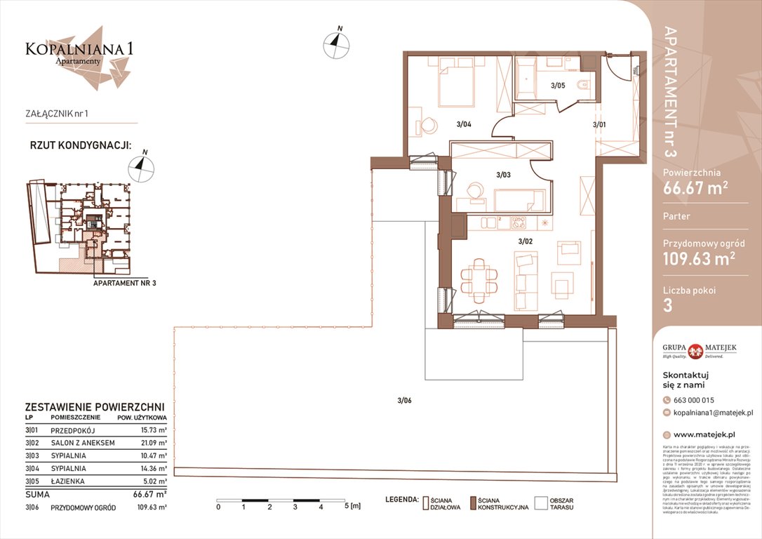 Nowe mieszkanie trzypokojowe KOPALNIANA 1 Katowice, Bogucice, Kopalniana 1  67m2 Foto 1