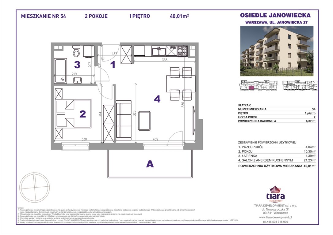 Nowe mieszkanie dwupokojowe Janowiecka 27 Warszawa, Targówek, Janowiecka 27  40m2 Foto 1