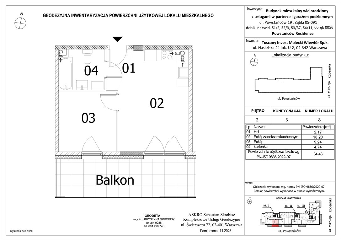 Nowe mieszkanie dwupokojowe Powstańców Residence Ząbki, Powstańców 19  34m2 Foto 1