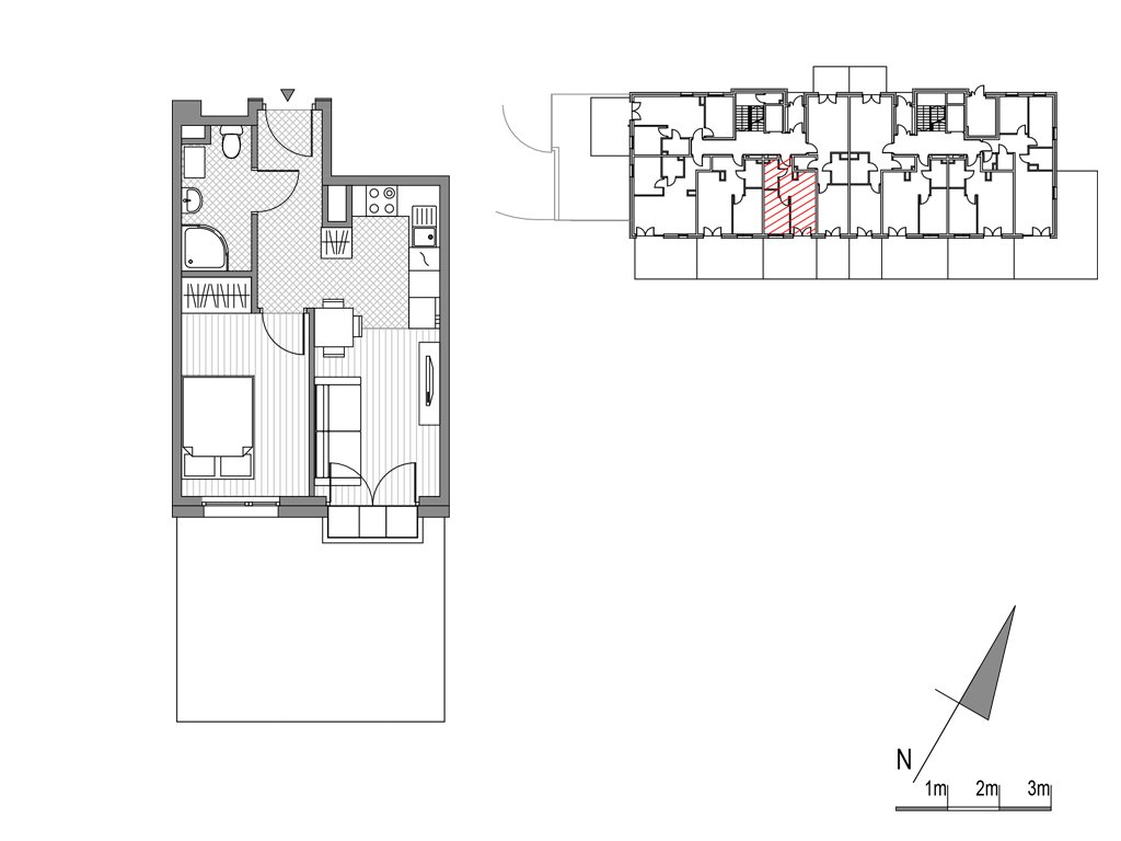 Nowe mieszkanie Glogera bud F i G Kraków, ul.Glogera 9,11  31m2 Foto 1