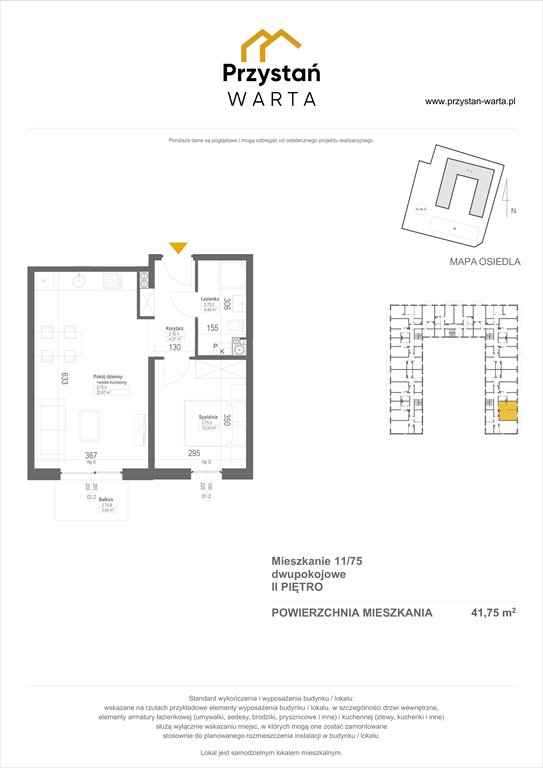 Nowe mieszkanie dwupokojowe Zielona Przystań nad Wartą Luboń, ul. Kajakowa 9 i 11  42m2 Foto 1