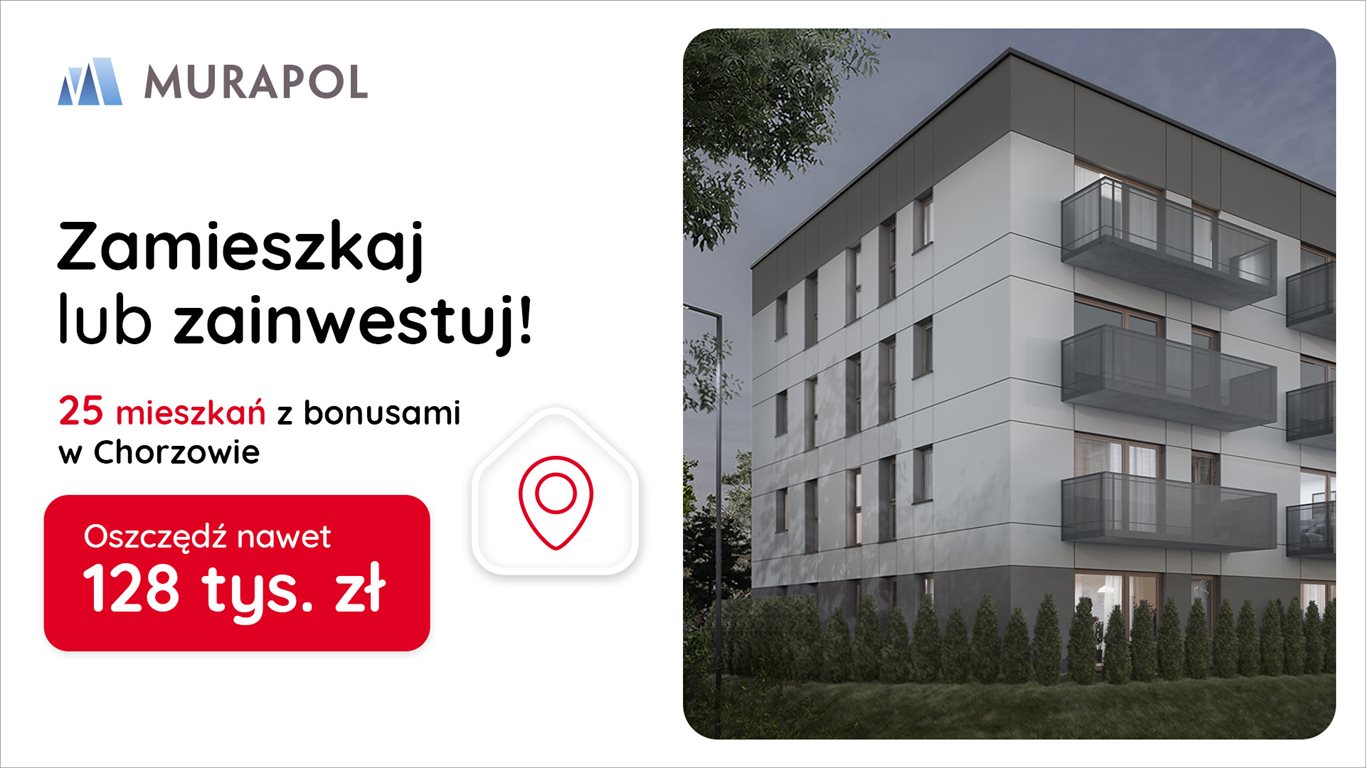 Nowe mieszkanie trzypokojowe Murapol Osiedle Wolka Chorzów, Centrum, Odległa  51m2 Foto 1