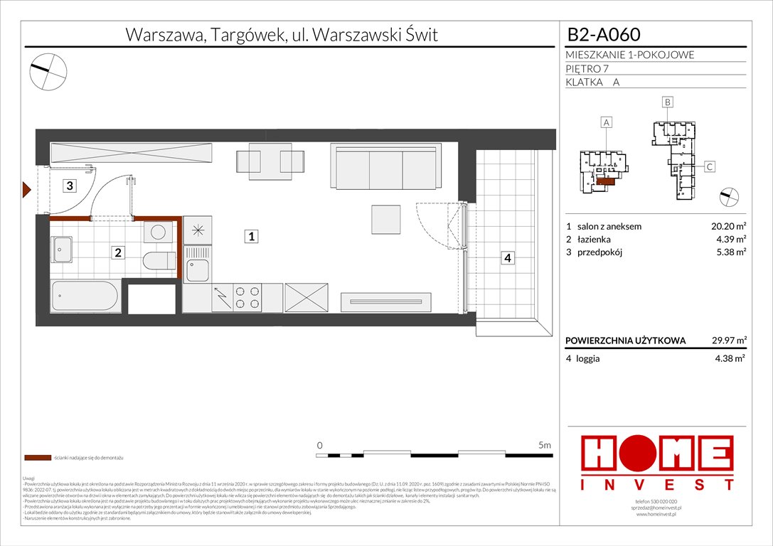 Nowa kawalerka Warszawski Świt Etap IX Warszawa, Targówek, ul. Warszawski Świt 12  30m2 Foto 1