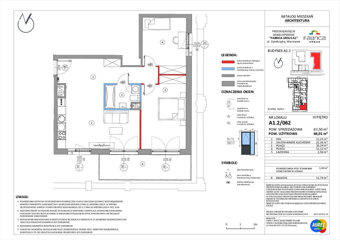 Nowe mieszkanie trzypokojowe Fabrica Ursus A Warszawa, Ursus, Silnikowa 25  66m2 Foto 1