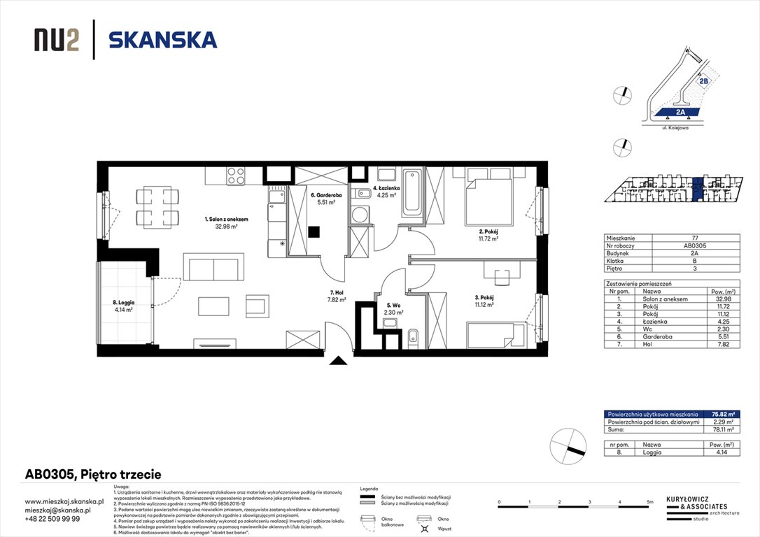 Nowe mieszkanie trzypokojowe NU Warszawa Wola – Pierwszy etap inwestycji Warszawa, Wola, Kolejowa  76m2 Foto 1