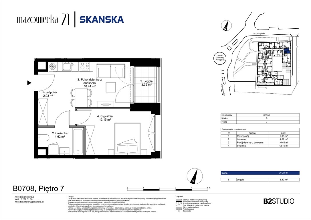 Nowe mieszkanie dwupokojowe Mazowiecka 21 Kraków, Krowodrza, ul. Mazowiecka 21  35m2 Foto 1