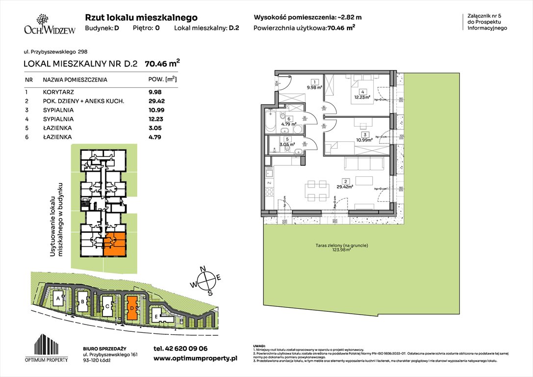 Nowe mieszkanie trzypokojowe OchWidzew Łódź, Widzew, Przybyszewskiego 292-300  70m2 Foto 1